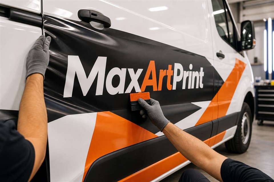 Aplikace polepu MaxArtPrint na dodávku